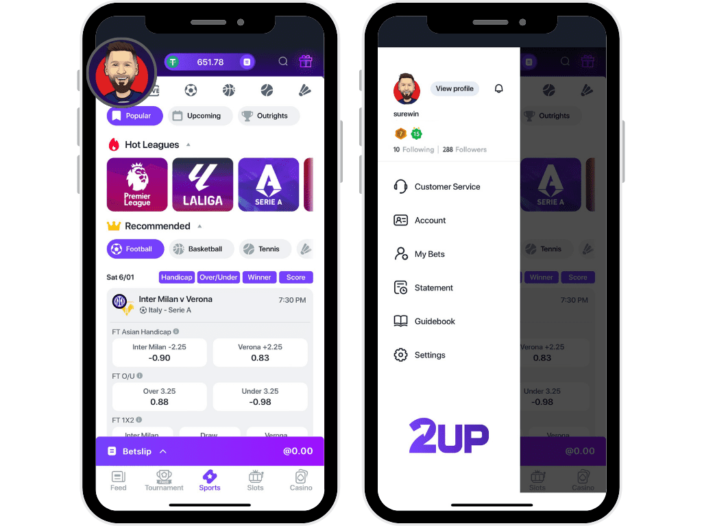 What is 2UP Social Betting App?​